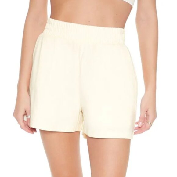 Forever 21 X-Small Beige Cotton Pull-On Shorts NWT - Picture 1 of 5